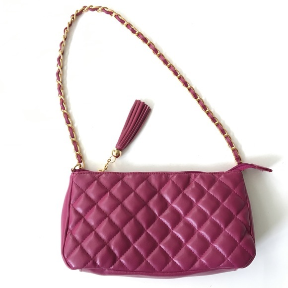 Purple Leather Shoulder Bags